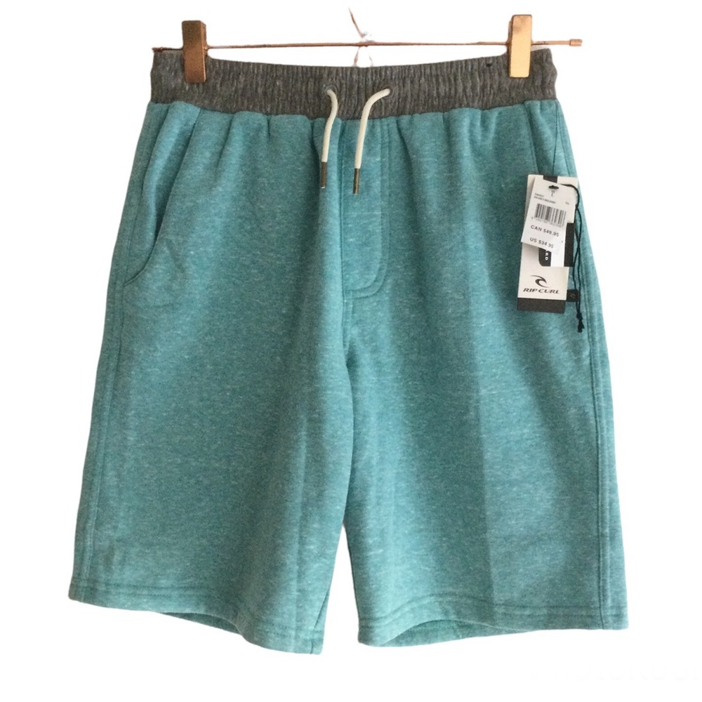RIP CURL NWT Boys Sea Side Fleece Shorts Sz Large